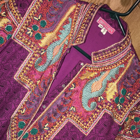 Benzer 36 Beaded Embroidered Kurta Vibrant - Picture 11 of 16